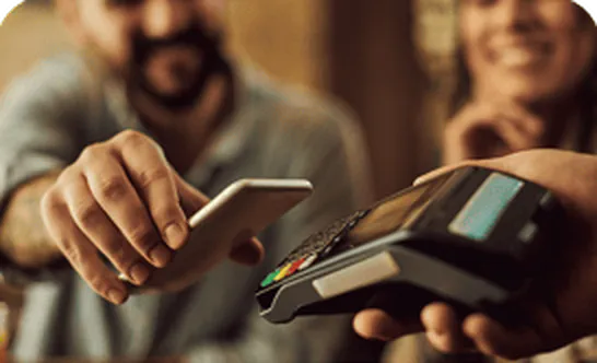 Pagamento por aproximação na maquininha de cartão